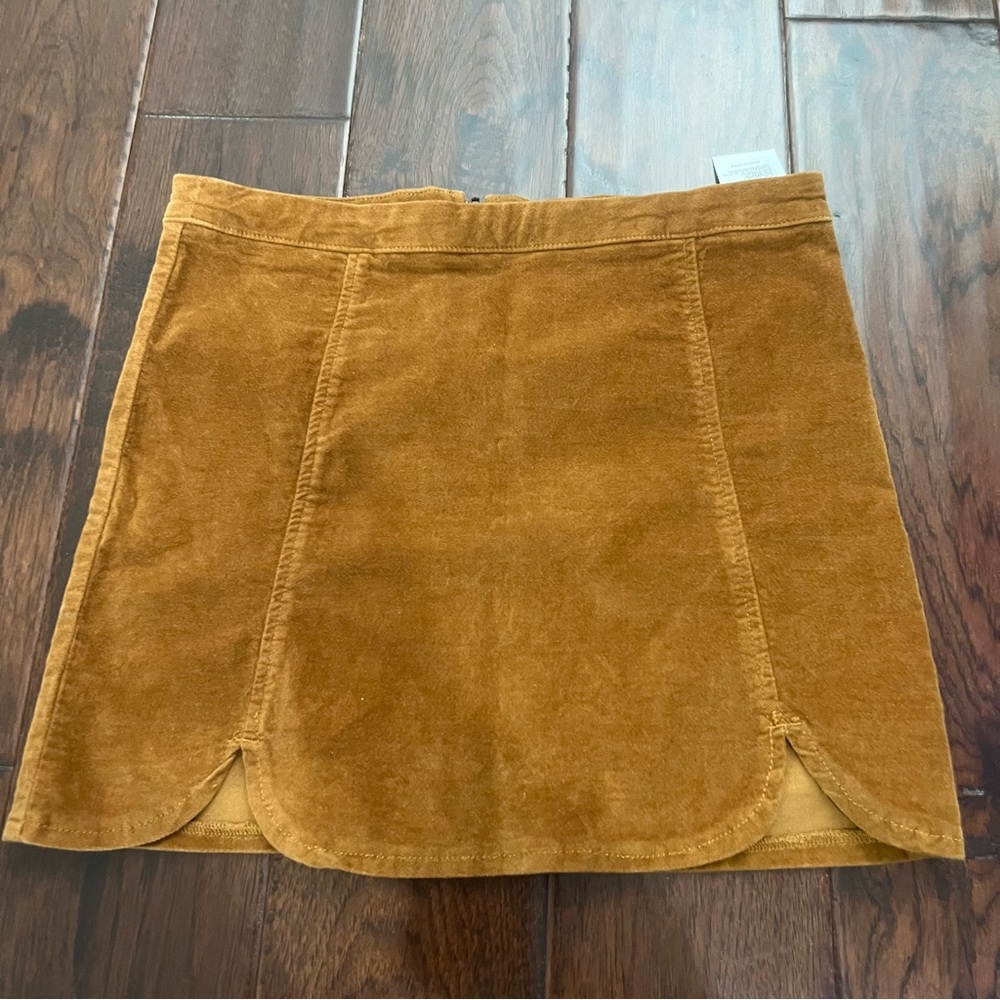 Brandy Melville tan suede skirt.